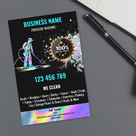 Tryckning Tvättande Städning av motorväg Flygblad