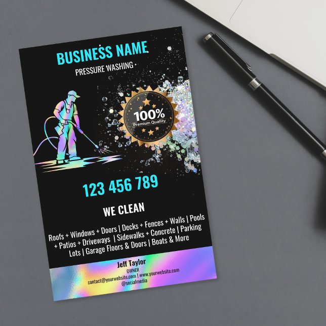 Tryckning Tvättande Städning av motorväg Flygblad (Skapare uppladdad)