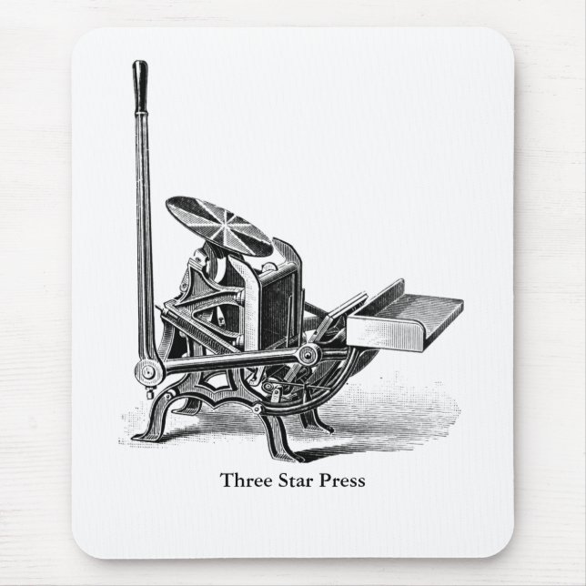 Tryckpress C&P Pilot letterpress musmatta (Framsidan)