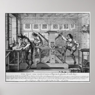 Tryckpress för fransk, 1642 poster