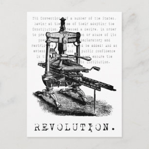 Tryckpress = REVOLUTION! Vykort