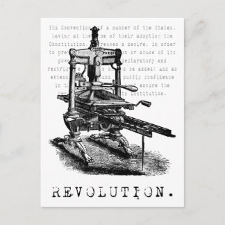 Tryckpress = REVOLUTION! Vykort