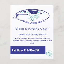 Tryckpress Tvättande hus Städning Tvätta strömbryt Flygblad