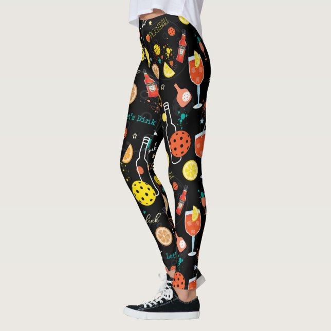 Trycksaker och 🍾 drycker - pickleball leggings (Vänster)