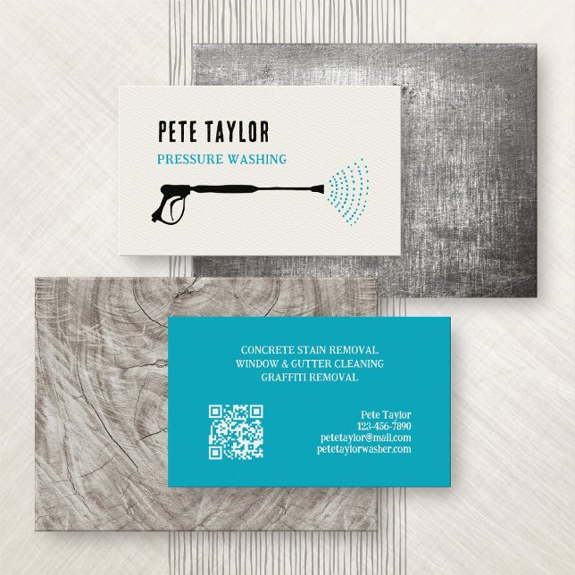 Tryckströmsfönster Tvättande Visitkort (Skapare uppladdad)