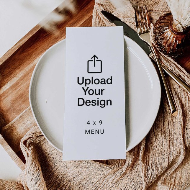 Tryckt 4" x 9" meny (Skapare uppladdad)