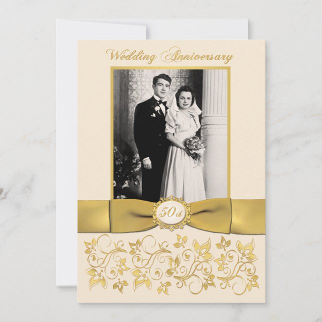 TRYCKT BAND 50-årsjubileums inbjudan (Framsida)