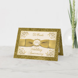 TRYCKT BAND Floral 50-årsjubileums inbjudan