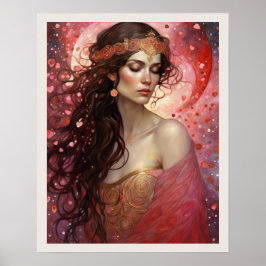 Tryckt för Kärlek Valentins konsthandbok Poster