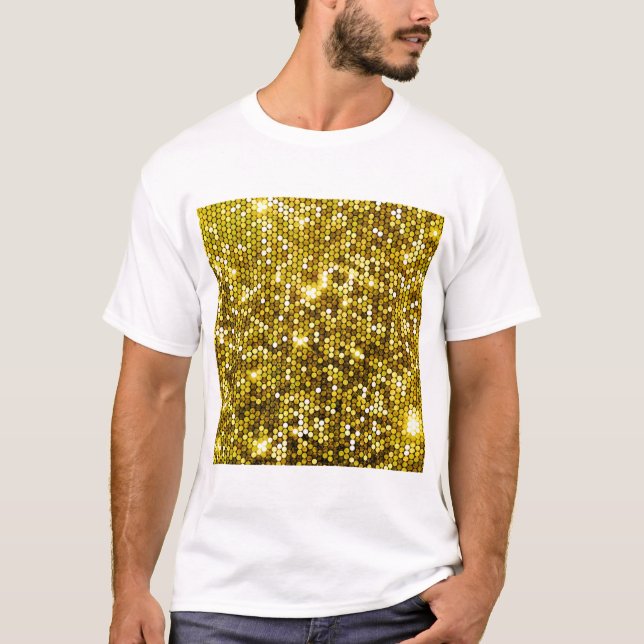 TRYCKT GOLDEN WHITE T-SHIRT (Framsida)