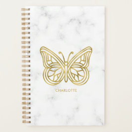 Tryckt Guld Butterfly