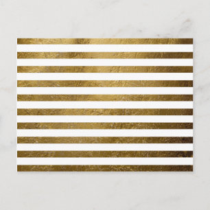 Tryckt guldfärgad färg rand vykort