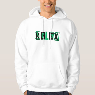 Tryckt Hoodie : Slappna av