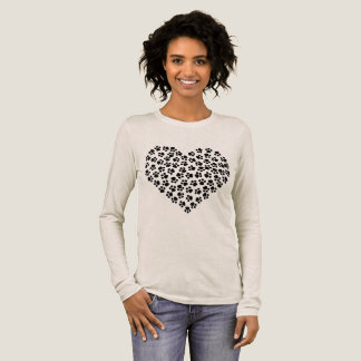 tryckt klorhjärta t-shirt