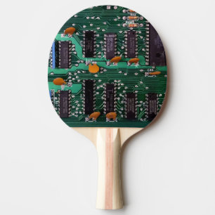 Tryckt kretskort av klassisk Vintage (PCB) Pingisracket