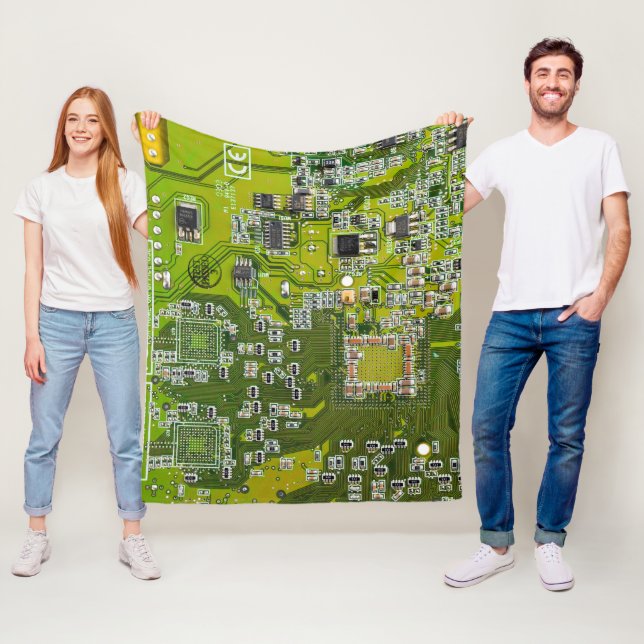Tryckt kretskort av PCB-Grönt (kretskort 2) Fleecefilt (På plats)