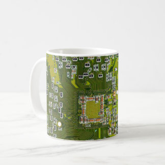 Tryckt kretskort av PCB-Grönt (kretskort 2) Kaffemugg