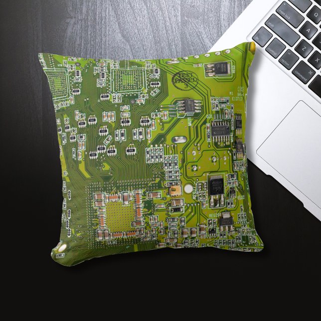 Tryckt kretskort av PCB-Grönt (kretskort 2) Kudde (Skapare uppladdad)