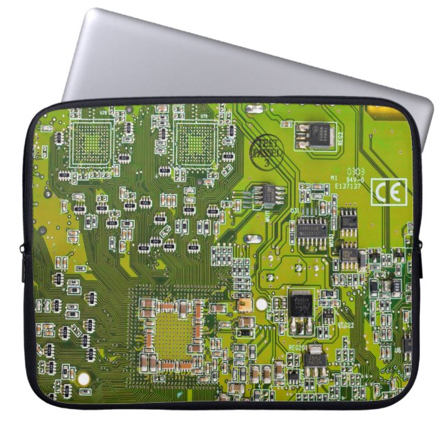 Tryckt kretskort av PCB-Grönt (kretskort 2) Laptop Fodral (Framsidan)