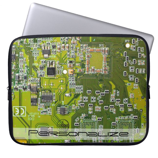 Tryckt kretskort av PCB-Grönt (kretskort 2) Laptop Fodral (Framsidan)