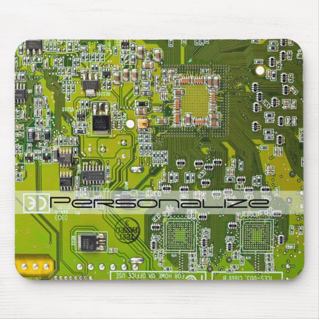 Tryckt kretskort av PCB-Grönt (kretskort 2) Musmatta (Framsidan)