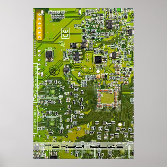 Tryckt kretskort av PCB-Grönt (kretskort 2) Poster (Framsidan)