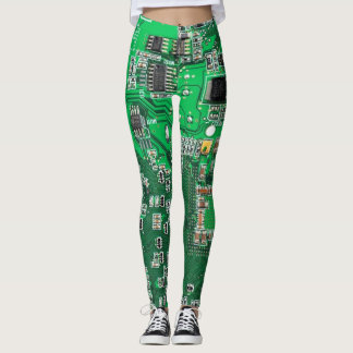Tryckt kretskort för Grönt av kretskort för samman Leggings