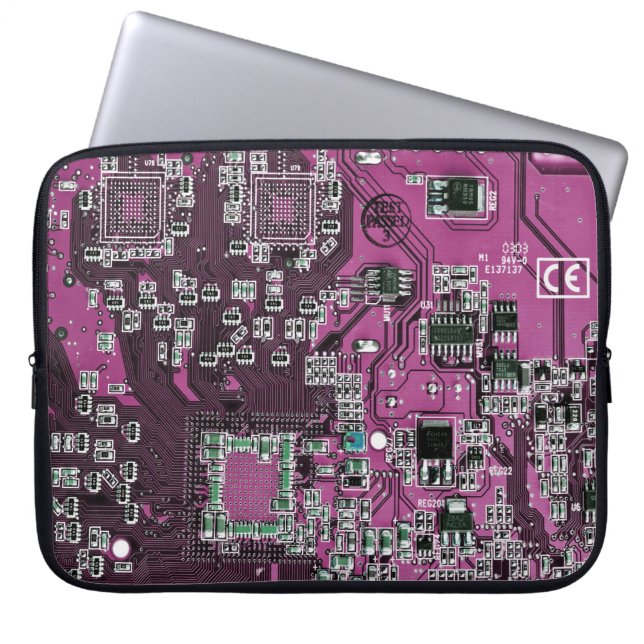 Tryckt kretskort för Lila av kretskretsar med PCB- Laptop Sleeve (Framsidan)