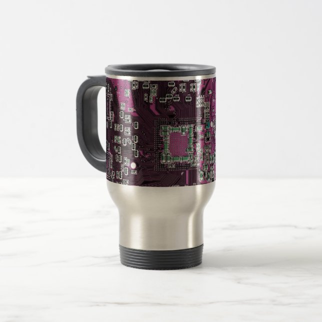 Tryckt kretskort för Lila av kretskretsar med PCB- Resemugg (Framsida vänster)