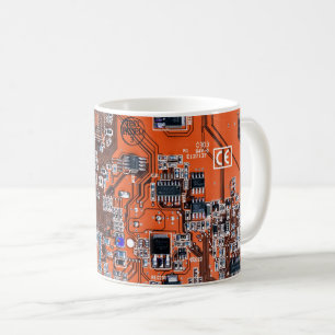 Tryckt kretskort för Orange av kretskort för samma Kaffemugg