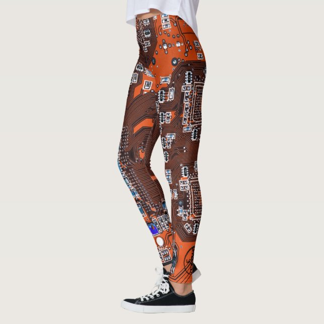 Tryckt kretskort för Orange av kretskort för samma Leggings (Vänster)