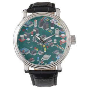 Tryckt kretskort (PCB) Armbandsur