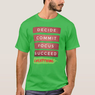 Tryckt med motiverande citat allt vänner t shirt