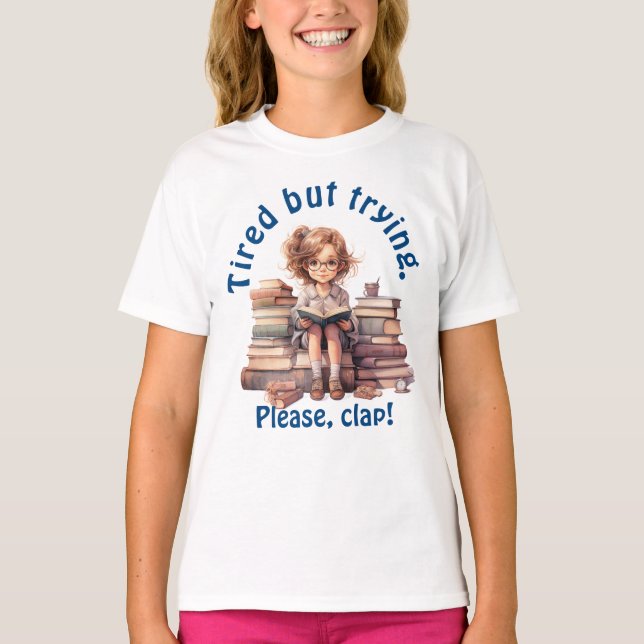 Tryckt, men T-Shirt-test T Shirt (Framsida)