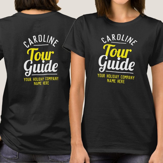 Tryckt på båda sidor - Resa och gruppreseguide T Shirt (Skapare uppladdad)