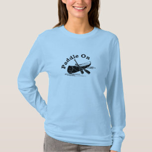 Tryckt Paddel på design - Kvinnors grundläggande l T Shirt