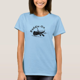 Tryckt Paddel på design - Kvinnors grundläggande T Shirt