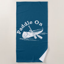 Tryckt Paddel vid design - Beach Towel