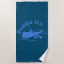 Tryckt Paddel vid design - Beach Towel