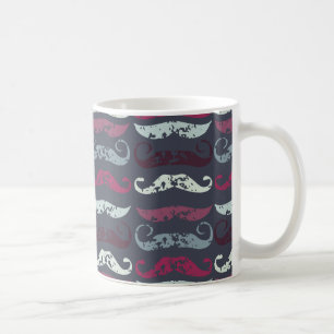 Tryckt Retro Mustache Skriv ut Kaffemugg