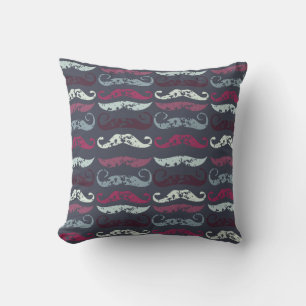 Tryckt Retro Mustache Skriv ut Kudde