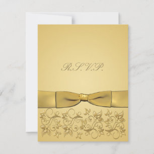 Tryckt RIBBON Guld OSA kort
