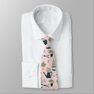 tryckt Rosa Mönster Slips