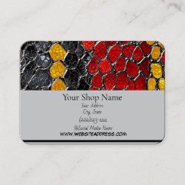 Tryckt Snakeskin-design, 3,5 x 2,0 tum Visitkort