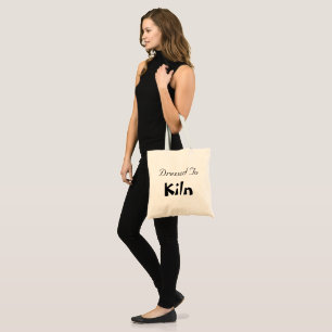Tryckt till kiln tote-bag tygkasse