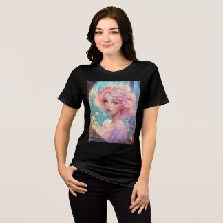 Tryckt till skjortbomullsblandning t shirt