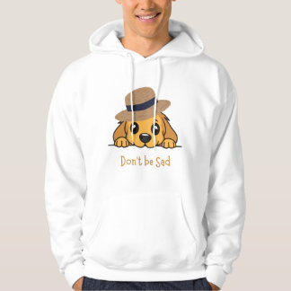 Tryckt valp hoodie