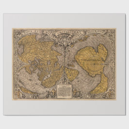 Tryckt Vintage Karta Presentpapper