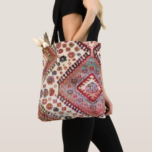 Tryckt Vintage turkiska Matta Tote Bag Tygkasse