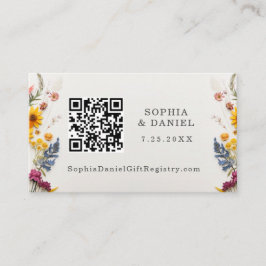 Tryckta blommor Bröllopsfest Gåva Registreringskor Tilläggskort